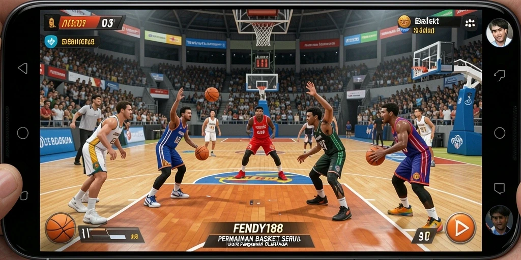 Antarmuka menarik dan fungsional dari game Basket FENDY188.