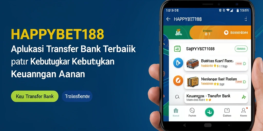 Tampilan antarmuka pengguna aplikasi HAPPYBET188 yang sederhana dan intuitif.