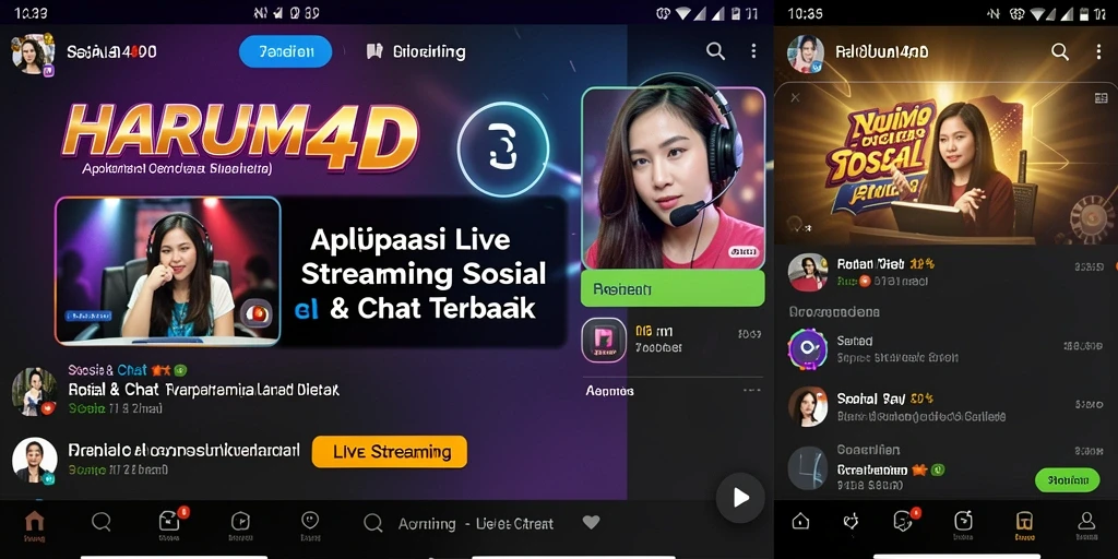 Tampilan antarmuka aplikasi HARUM4D yang menawan dan fungsional.