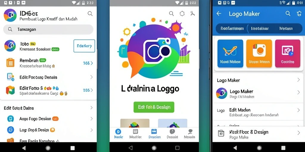 Tampilan antarmuka saat mendesain logo di ID66