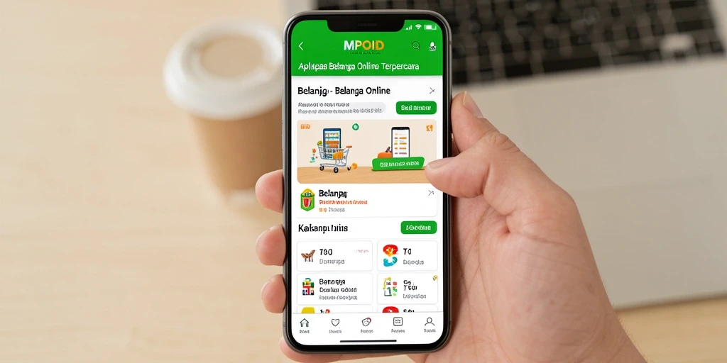 Antarmuka MPOID yang menarik untuk berbelanja online.