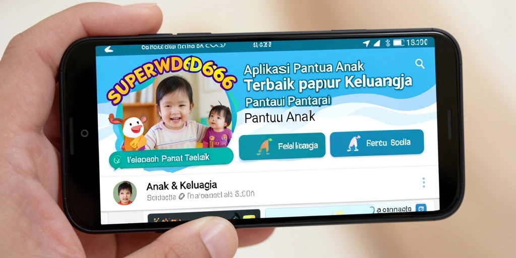 Tampilan antarmuka SUPERWD666 yang mudah digunakan untuk Pantau Anak.